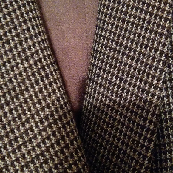 Blue, gray, black double breasted wool jacket - Picture 8 of 12